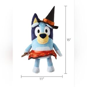 Bluey Halloween Witch Costume Plush, 9.5" x 6" NWT